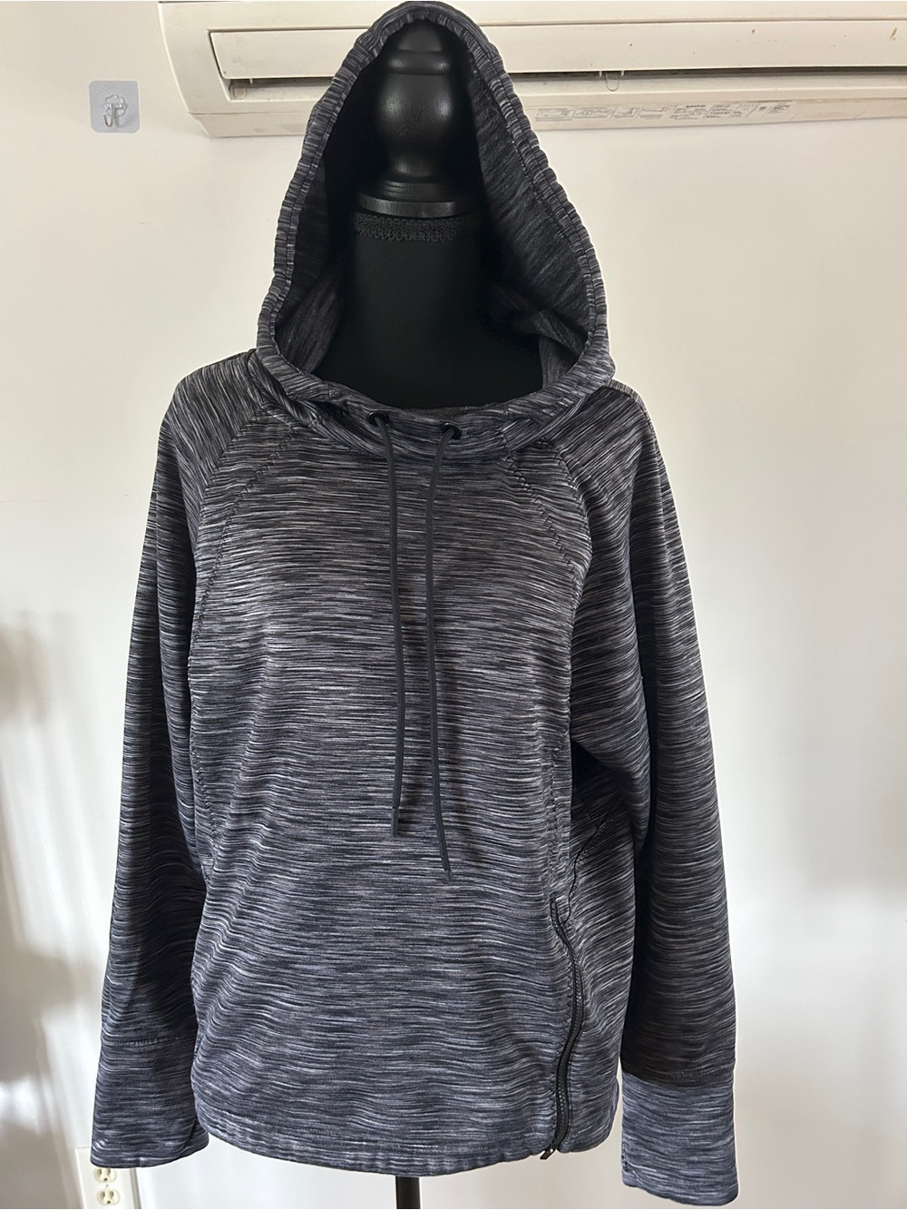Athleta Black Heathered Hoodie
